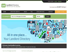 Tablet Screenshot of landlord-directory.co.uk